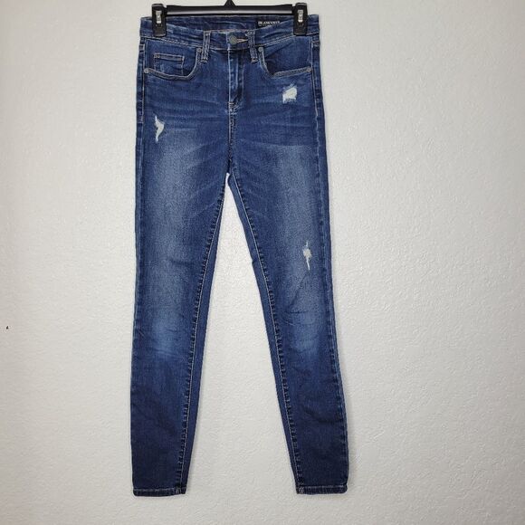 BlankNYC Size 26 Dark Wash The Great Jones High Rise Skinny Distressed Jeans - Picture 3 of 10